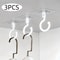 NoDrill Rotating Ceiling Hooks 3Pack Adhesive Wall And Door Hangers 0