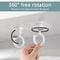 NoDrill Rotating Ceiling Hooks 3Pack Adhesive Wall And Door Hangers 1