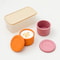 Round Silicone Lunch Box JapaneseStyle Microwave Safe Food Storage Container 2