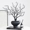 Halloween Black Artificial Dead Branch Antlers 5Pack Realistic Plastic Tree Branches 5