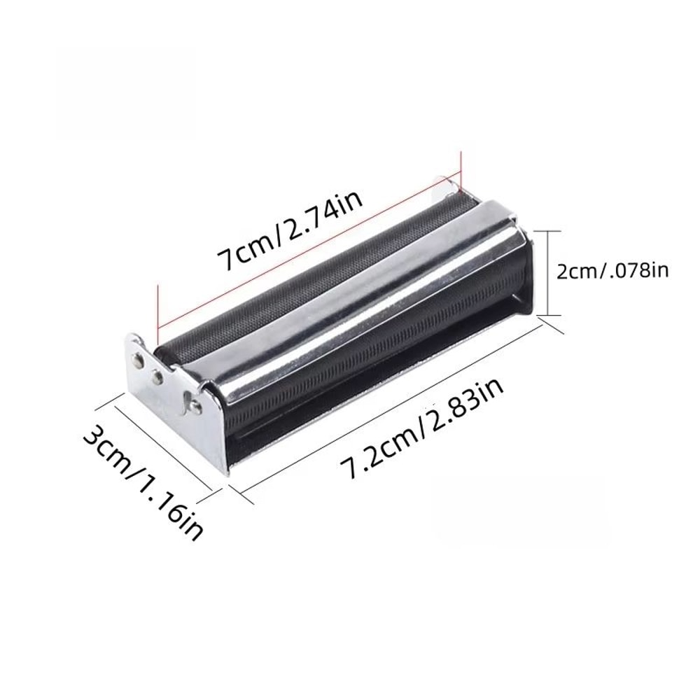 Portable Metal Manual Cigarette Roller 276in Standard Size 2