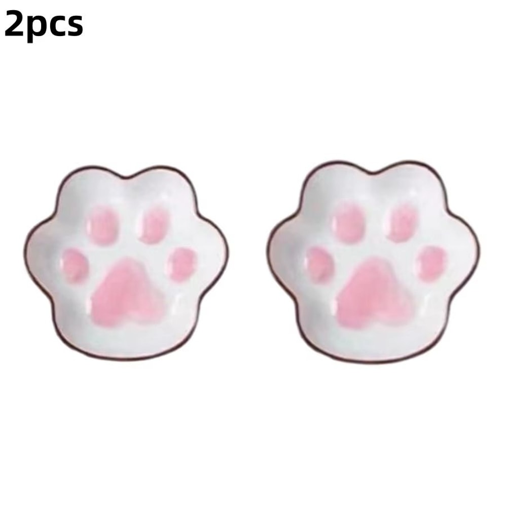 Japanese Cat Paw Dipping Sauce Dish Cute Ceramic Seasoning Plate For Soy Sauce Condiments 6
