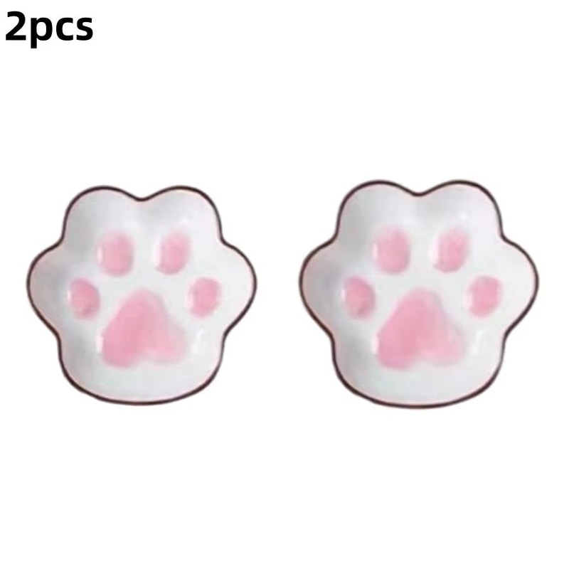 Japanese Cat Paw Dipping Sauce Dish Cute Ceramic Seasoning Plate For Soy Sauce Condiments 6