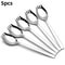 MultiFunctional Stainless Steel Spoon Fork Set Tableware For Noodles Fruit Salad 6