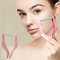 Pink Spring Facial Hair Remover 55in Stainless Steel Epilator For Face Lip Eyebrow Mustache 0