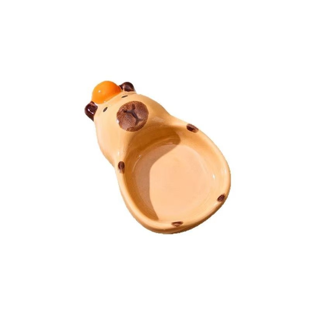 HandPainted Capybara Dipping Bowl 31in Ceramic Sauce Dish For Condiments And Snacks 4