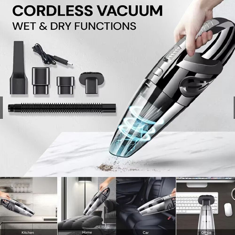 Wireless Handheld Vacuum Cleaner 12000 Pa USB Charging Portable Car And Home Cordless WetDry Vacuum 2