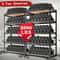 5 Tier Heavy Duty Shelving Unit 72x36x16in 2000lb Capacity Industrial Storage Rack In Matte Black 5