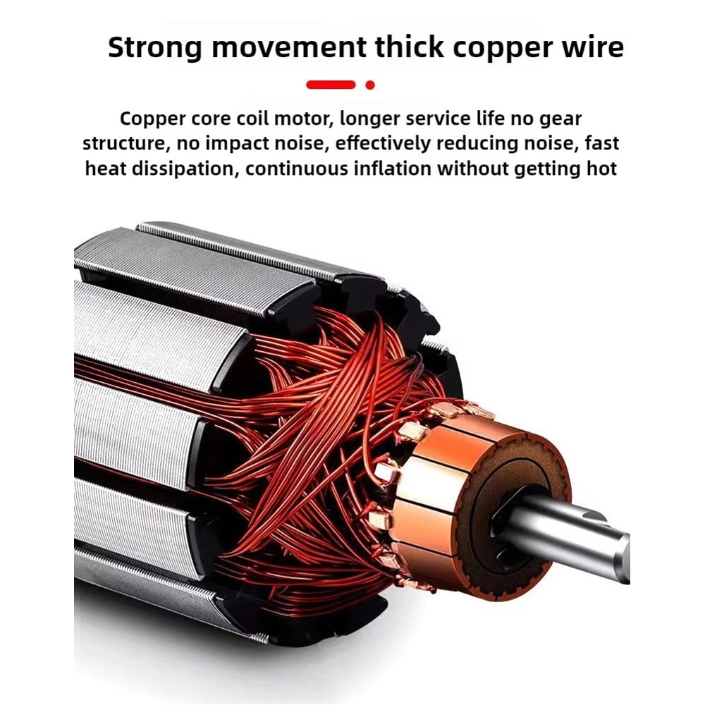 12V 120W Dual Cylinder Car Tire Inflator Portable Air Pump With LED Light And Auto ShutOff 2