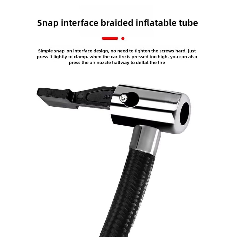 12V 120W Dual Cylinder Car Tire Inflator Portable Air Pump With LED Light And Auto ShutOff 4