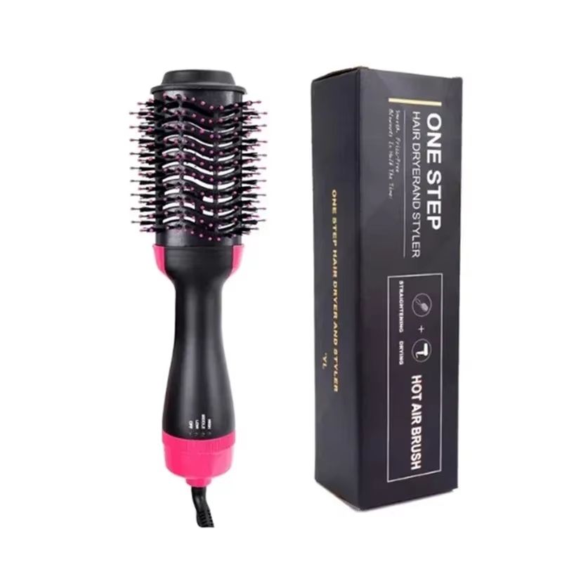4in1 Hot Air Comb Hair Styling Tool Anionic Straightening Brush Dryer Curling Volumizing Hot Air C 6