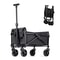 FlexiLite Folding Utility Wagon Heavy Duty Cart 220 LB Capacity With FlatFree Wheels For Camping Be 5
