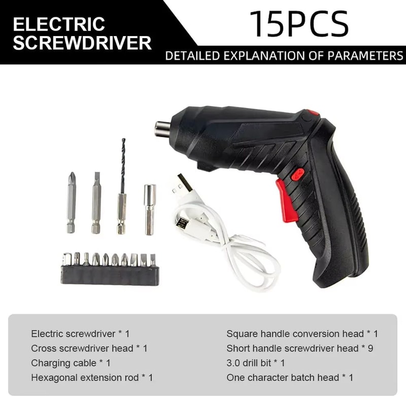 36V Rechargeable Electric Screwdriver Set 1800mAh Cordless Mini Power Screwdriver For Home Repairs 4