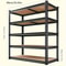 5 Tier Heavy Duty Shelving Unit 2000 Lb Capacity Adjustable Metal Storage Rack For Garage And Wareh 4