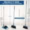 2 Piece Broom And Dustpan Set Folding Broom Sweeping Set With Standing Dustpan For Home Use 2