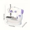 Mini Electric Sewing Machine Portable Home Kit With Foot Pedal Double Speed Night Light Two Thread 2
