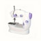 Mini Electric Sewing Machine Portable Home Kit With Foot Pedal Double Speed Night Light Two Thread 4