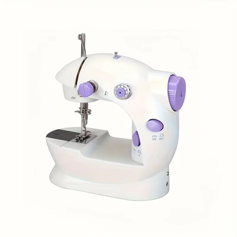 Mini Electric Sewing Machine Portable Home Kit With Foot Pedal Double Speed Night Light Two Thread 4
