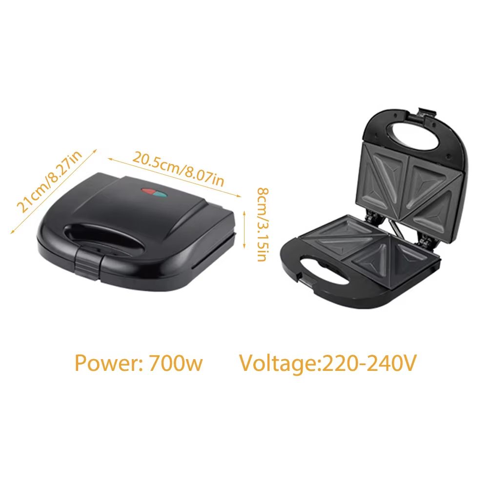 Professional Electric Waffle Maker Nonstick Breakfast Waffle Iron Multifunction Kitchen Appliance 2