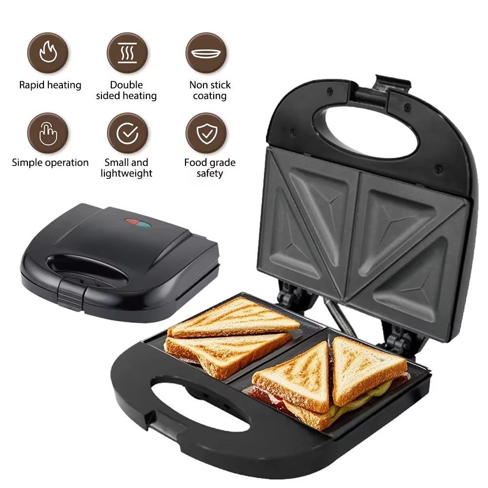 Professional Electric Waffle Maker Nonstick Breakfast Waffle Iron Multifunction Kitchen Appliance 5