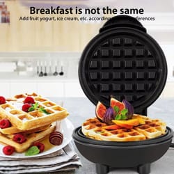 350w mini waffle maker nonstick bubble waffle maker eggette machine for breakfast and snacks
