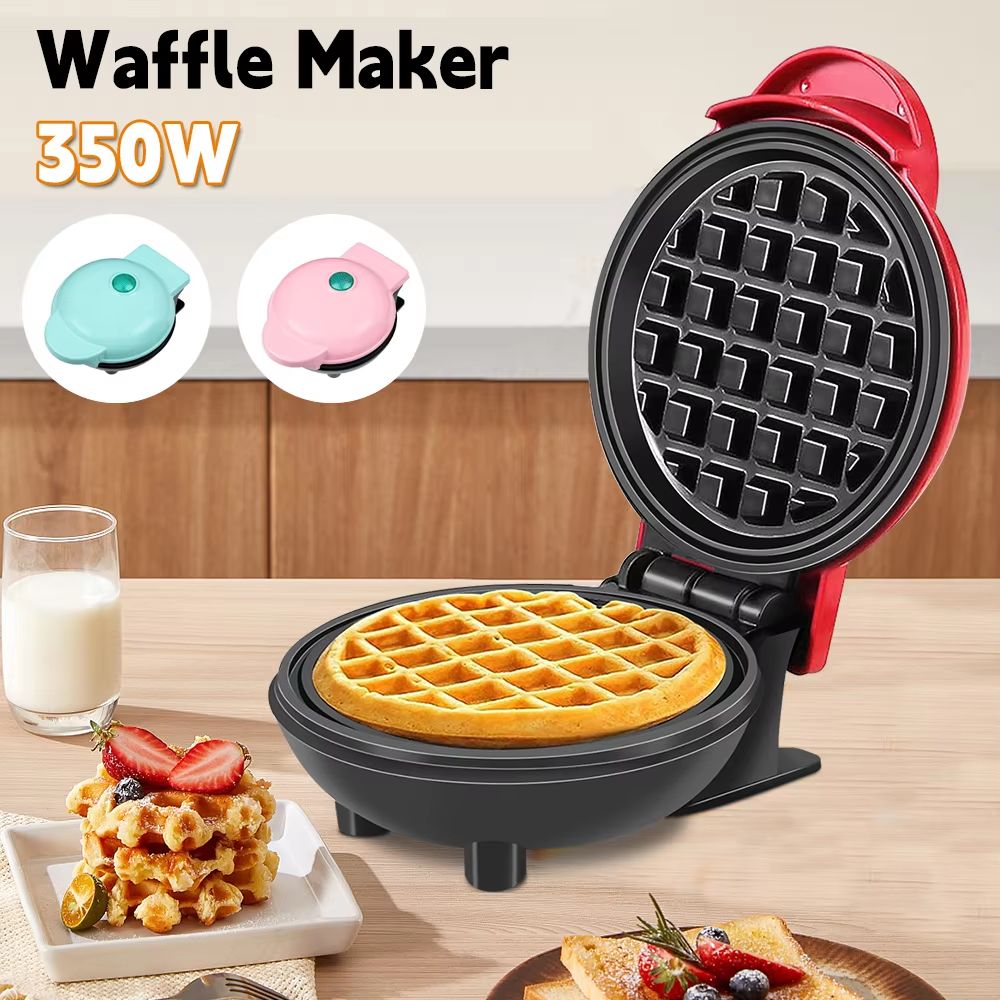 350W Mini Waffle Maker Nonstick Bubble Waffle Maker Eggette Machine For Breakfast And Snacks 1