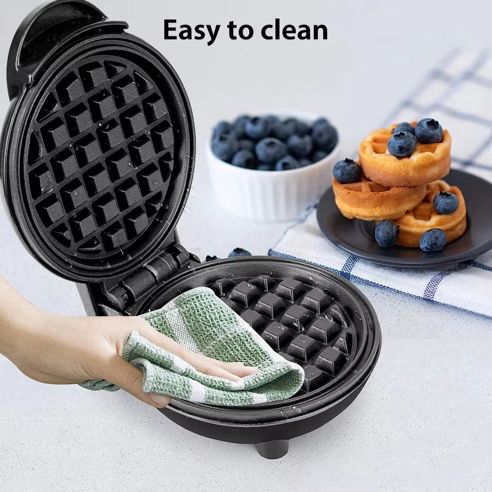 350W Mini Waffle Maker Nonstick Bubble Waffle Maker Eggette Machine For Breakfast And Snacks 5