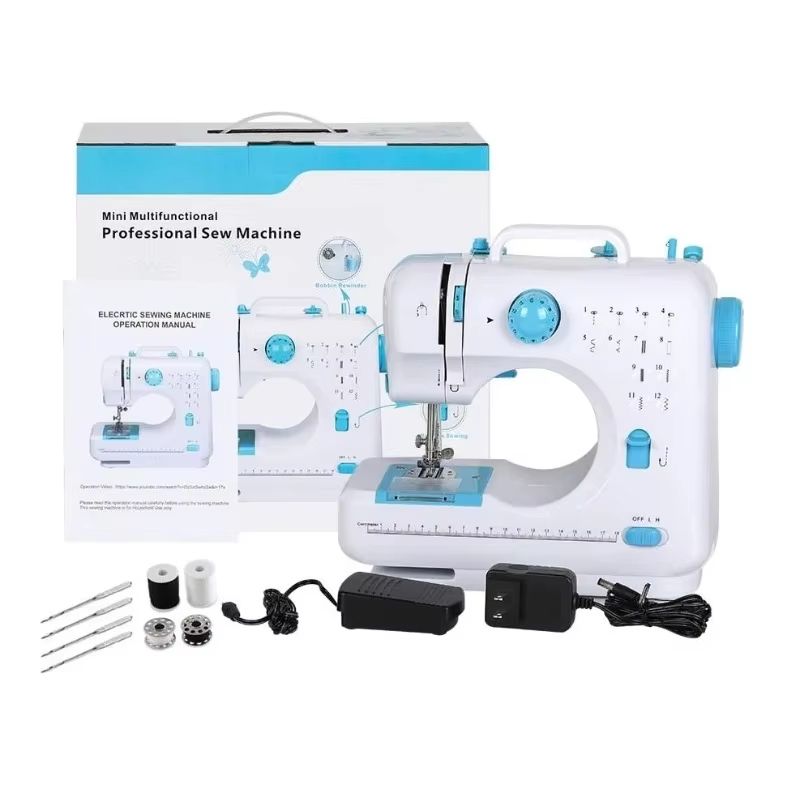 12 Stitch Mini Sewing Machine Portable Lockstitch Sewing Machine With Foot Pedal Dual Speed Beginne 3