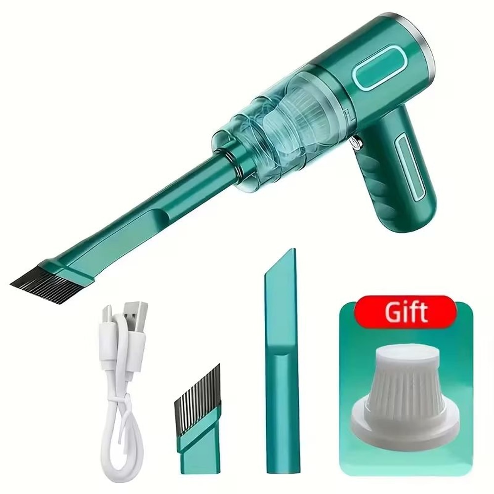 USB Rechargeable Portable Car Vacuum Wireless Handheld Wet Dry Mini Vacuum Cleaner For Home And Aut 2