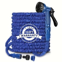 expandable flexible garden hose 25–200 ft with spray gun, expandable watering hose for lawn, garden and car care