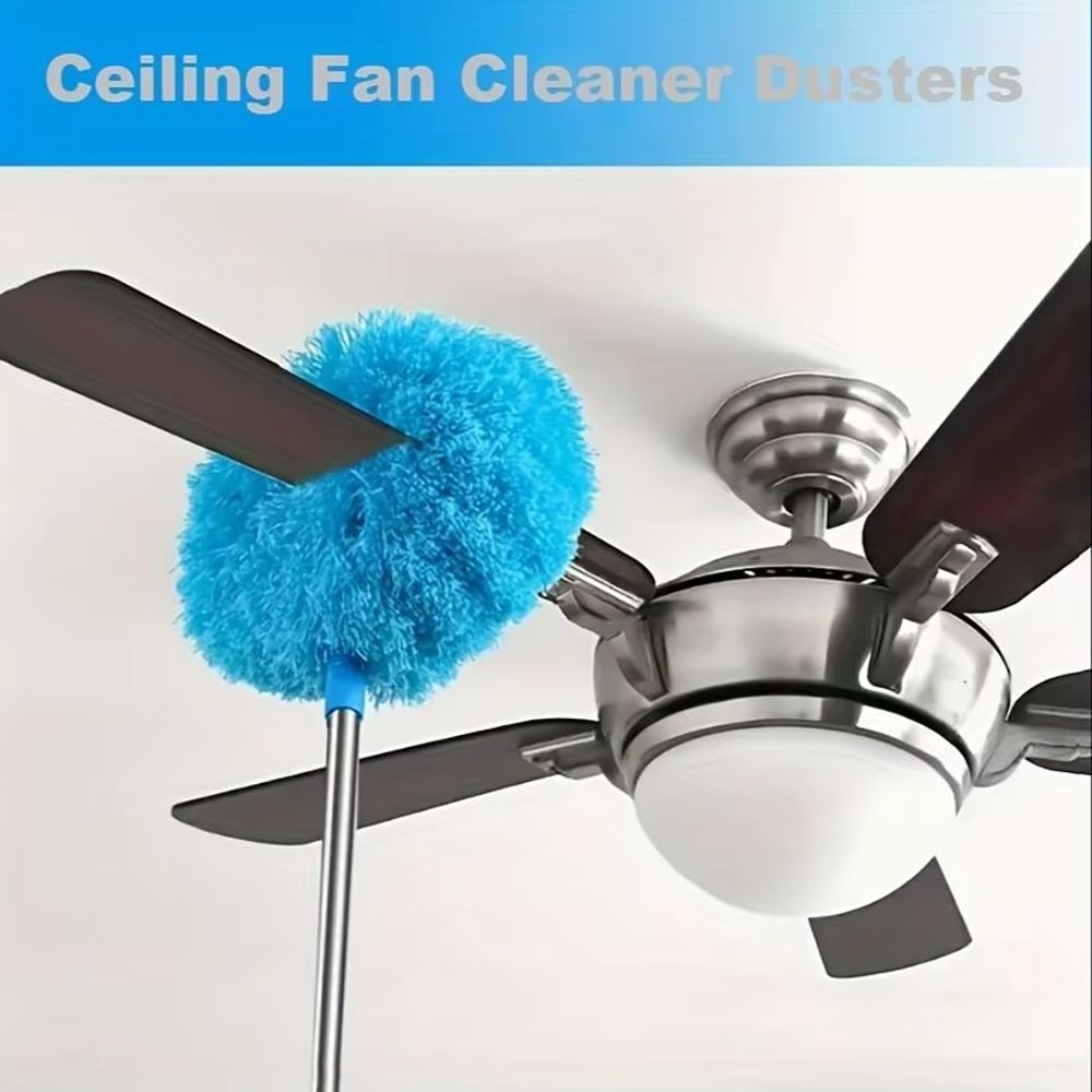 Extendable Chicken Feather Duster With Electrostatic Dust Collector For Household Cleaning 0
