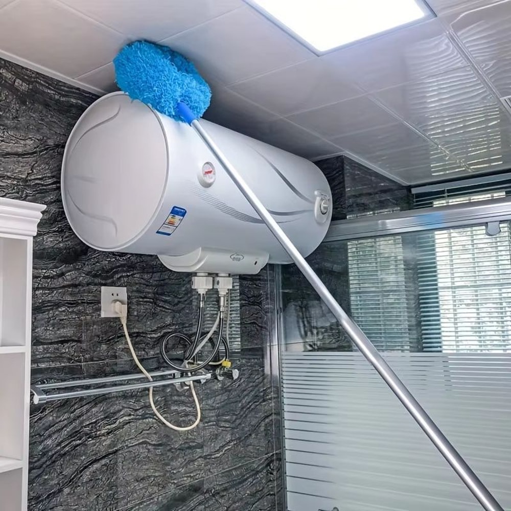 Extendable Chicken Feather Duster With Electrostatic Dust Collector For Household Cleaning 4