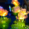 Solar Flower Garden Lights Outdoor Decorative Lighting With Glowing Stems 1