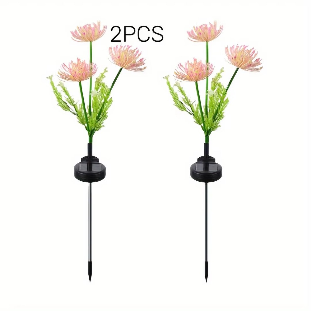 Solar Flower Garden Lights Outdoor Decorative Lighting With Glowing Stems 6
