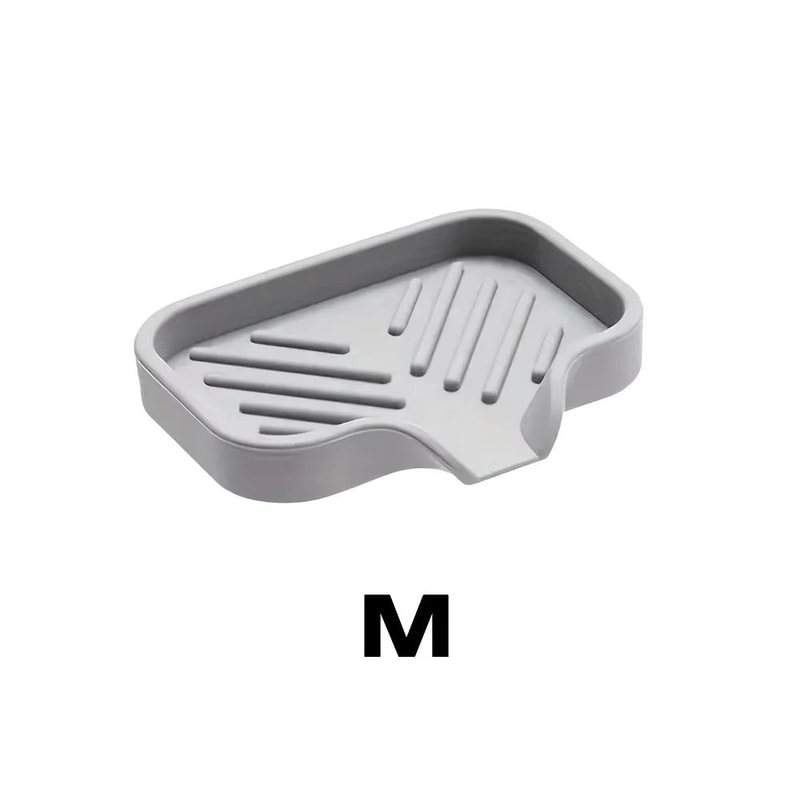 Silicone Faucet Mat And Sink Tray With Soap Dispenser Japanese Style Kitchen Bathroom Drain Mat 4