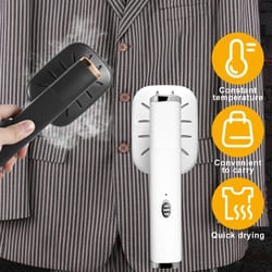 portable mini travel iron & garment steamer – handheld wrinkle remover for clothes
