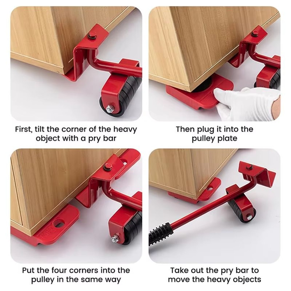 HeavyDuty Furniture Mover Set Multipurpose Roller Sliders For Effortless Lifting Moving 1