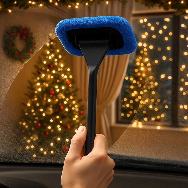 Car Window Cleaner Brush Kit LongHandle Auto Glass Wash Tool Set 0
