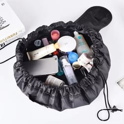 large drawstring travel makeup storage bag 19.69x24.41in for cosmetics and accessories