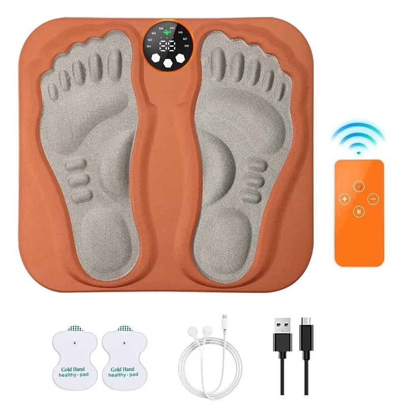 Portable 3D Smart Foot Massage Pad With Remote Control 8 Modes 29 Levels 6