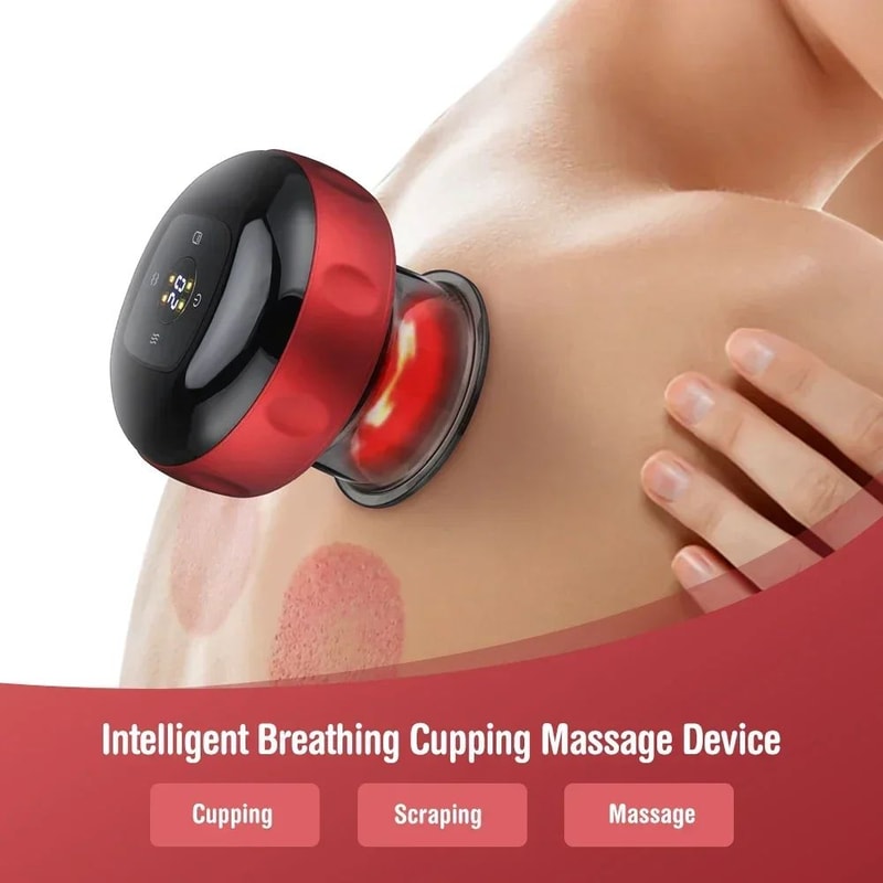 Smart Electric Heated Cupping Massager For Body Back Neck And Arms 1