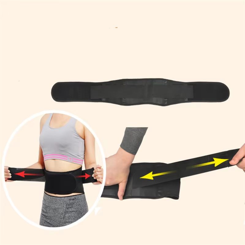 Adjustable SelfHeating Lumbar Support Belt With Massage Band For Back Pain Relief 5