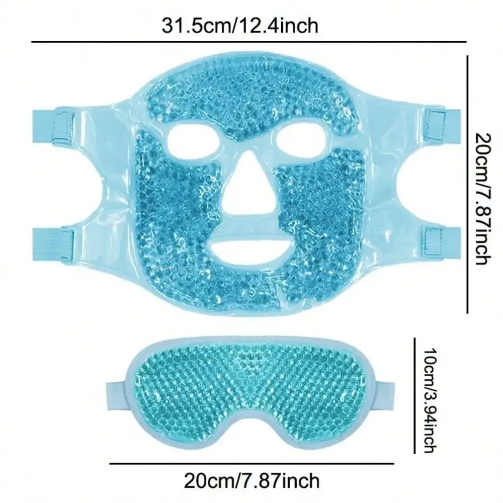 Gel Cooling Ice Face And Eye Mask Hot Cold Compress Pack For Facial Relief And Spa Care 4