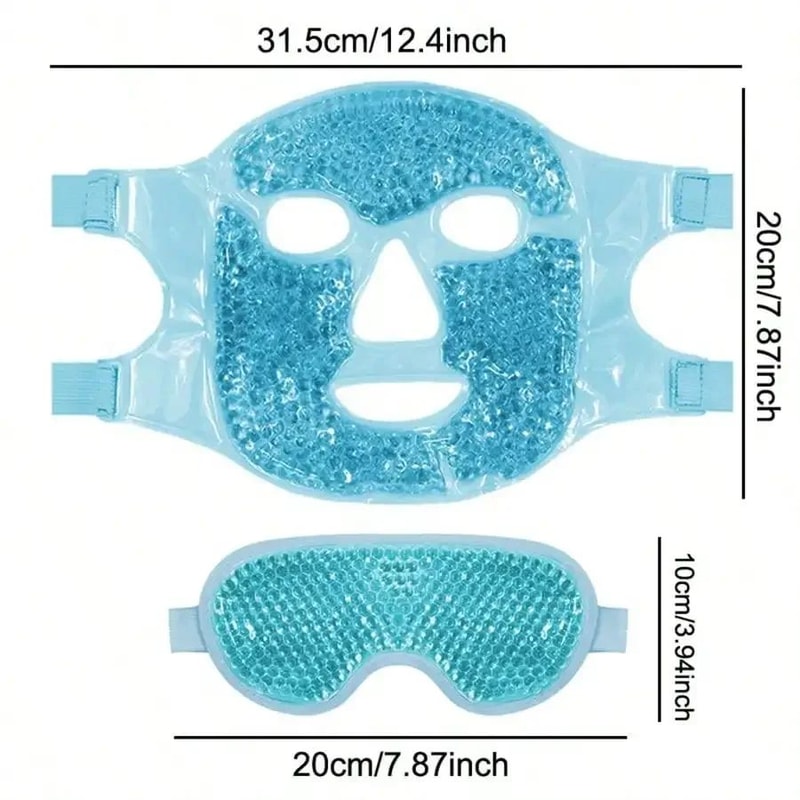 Gel Cooling Ice Face And Eye Mask Hot Cold Compress Pack For Facial Relief And Spa Care 4