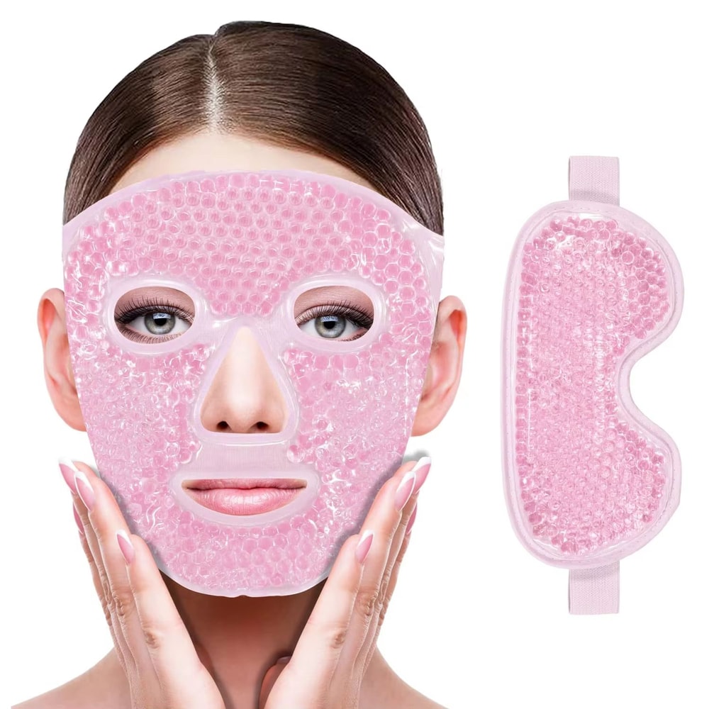Gel Cooling Ice Face And Eye Mask Hot Cold Compress Pack For Facial Relief And Spa Care 14