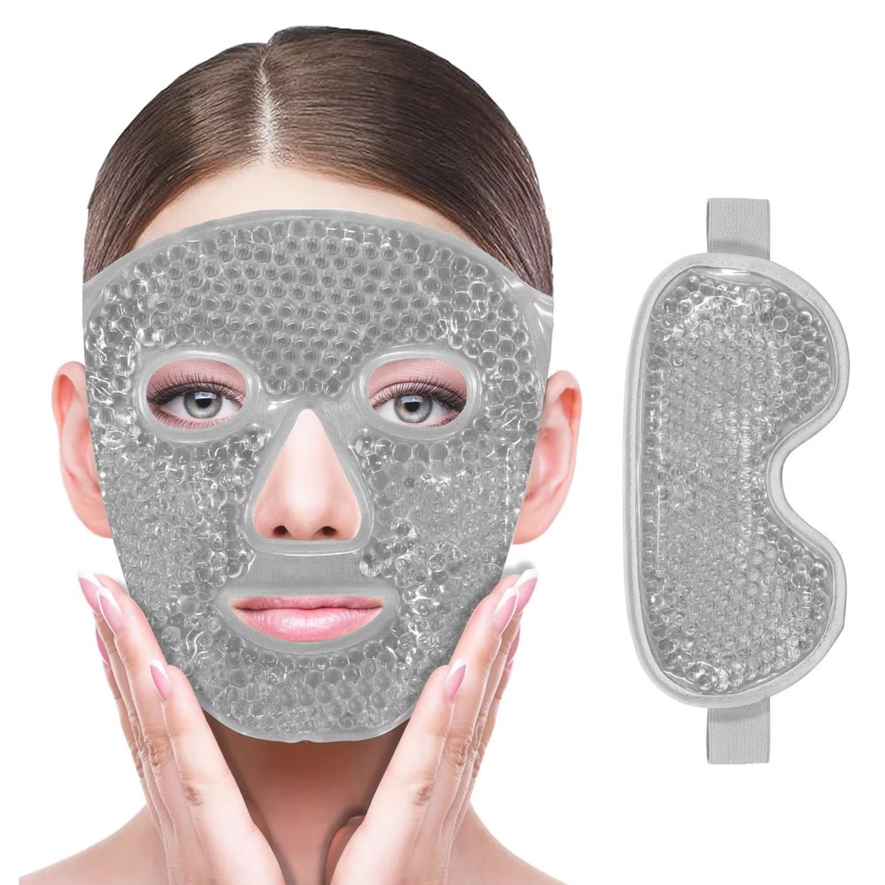 Gel Cooling Ice Face And Eye Mask Hot Cold Compress Pack For Facial Relief And Spa Care 15