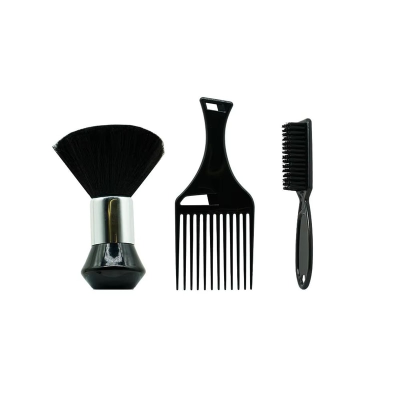 Barber Neck Duster Brush Set For Men With Round Hairdressing And Beard Brushes 9