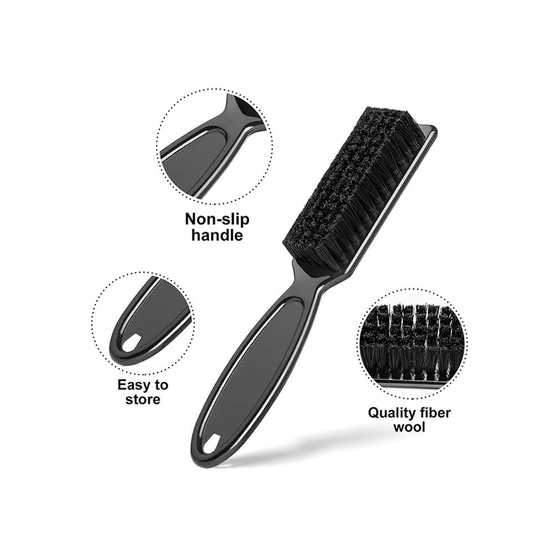 Barber Neck Duster Brush Set For Men With Round Hairdressing And Beard Brushes 1