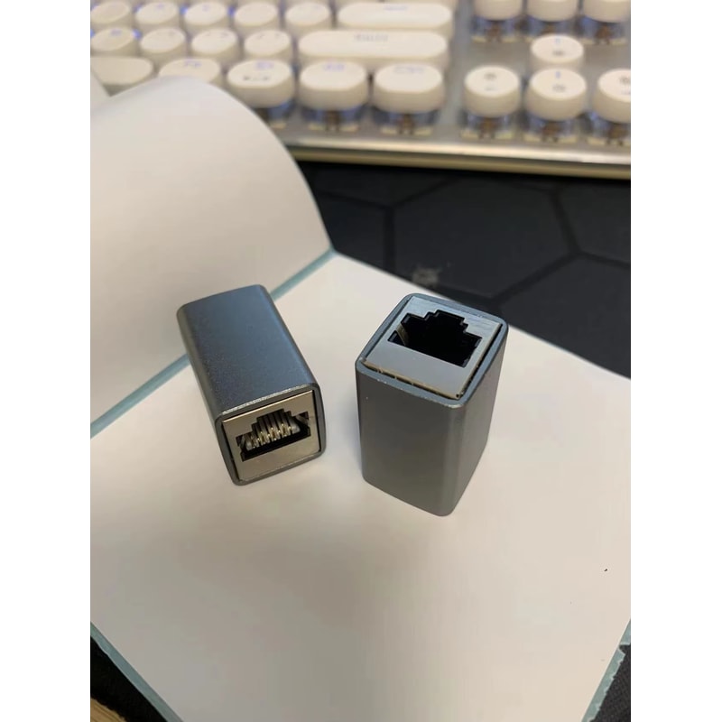 Ethernet RJ45 FemaletoFemale Coupler Connector For Cat5Cat8 Cable Extender 17