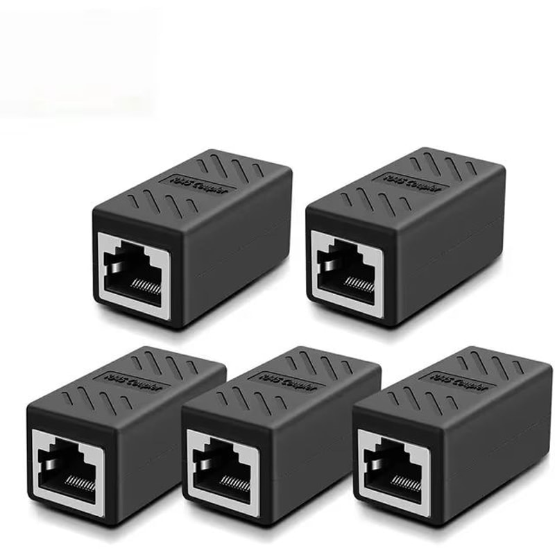 Ethernet RJ45 FemaletoFemale Coupler Connector For Cat5Cat8 Cable Extender 7